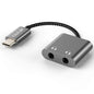 Cubilux USB C Dual Headphones Splitter Compatible with iPhone 17/16/15, iPad Pro 13/11 iPad Air 13/11 iPad 11/10, Type C to Double 3.5mm Audio Splitter, 2-Way Earphone Adapter for Phone, Tablet