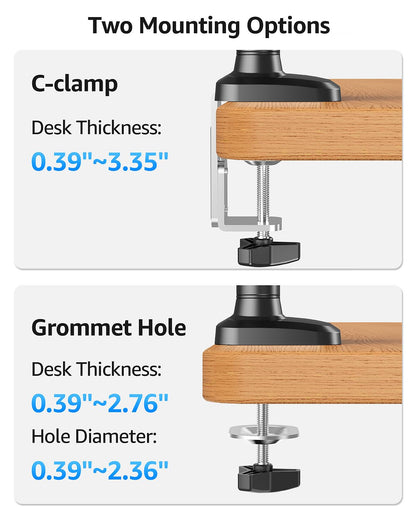 MOUNTUP Dual Monitor Mount, Heavy Duty Monitors Arm
