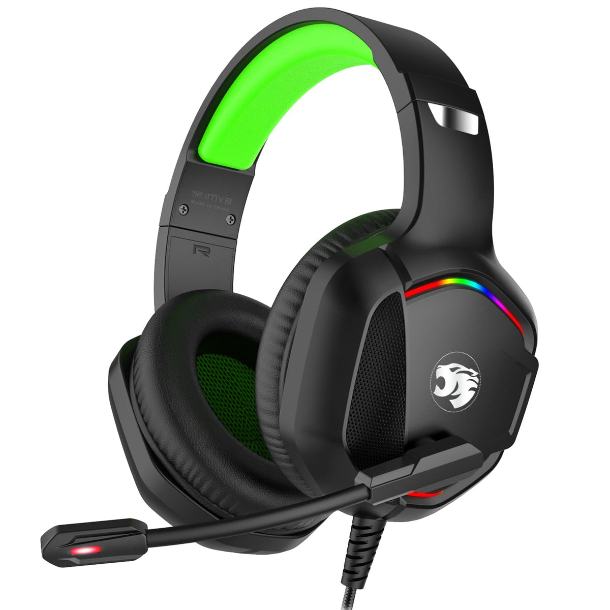 IMYB A36 Pink Gaming Headset with Mic Stereo Headphones for Pc, PS5, Xbox