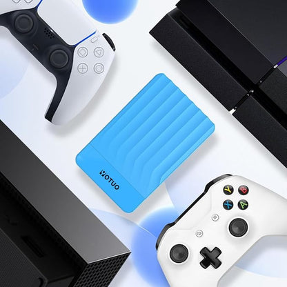 Portable External Hard Drive Storage Expansion Mobile HDD USB 3.0 for PC, Mac, Desktop, Laptop, PS4, PS5, Xbox One X/S, Xbox 360, Xbox Series X/S, Office & Game (Blue, 500GB)