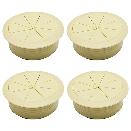 BOPOREAE 4 Pcs Desk Grommet 2" (50mm), Desk Hole Cover for Cables