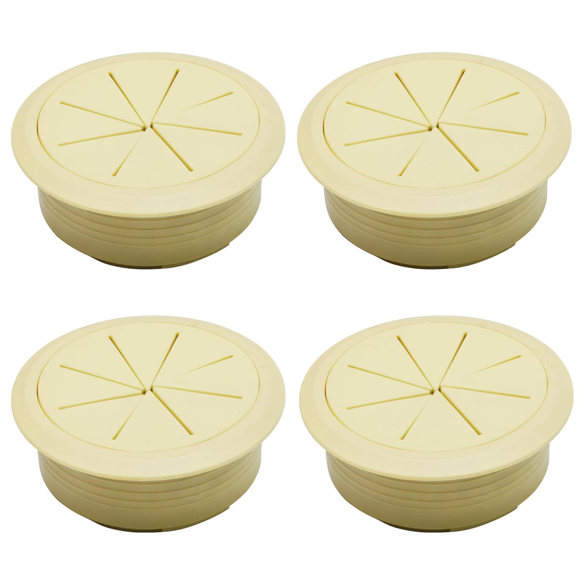 BOPOREAE 2 Pcs Desk Grommet 2-3/8" (60mm), Desk Hole Cover for Cables