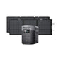 EF ECOFLOW Solar Generator Delta 2 Max 2048Wh with 2x160W Solar Panel, 2400W Portable Power Station LFP Battery, Up to 3400W AC Output, AC + Solar Fast Dual Charging 0-100% in 1 Hr for Camping RV