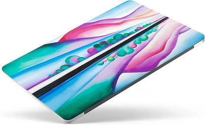 Compatible with MacBook Pro 13 inch Cover, 2022-2016 Release A2289/A2251/A2338 M1 with Keyboard Cover & Screen Protector Vivid Abstract Landscape (Lake George Reflection by O'Keeffe)
