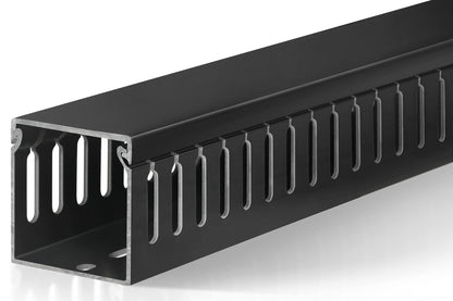 2" H x 2" W Cable Raceway, 99in Under Desk Wire Management Channel, Black