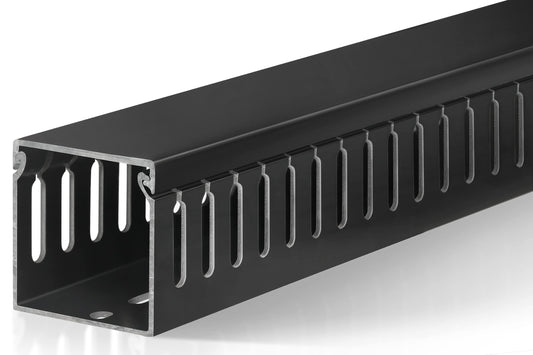2" H x 2" W Cable Raceway, 99in Under Desk Wire Management Channel, Black