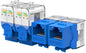 AMPCOM CAT6 Tool-Less Keystone Jack 12-Pack, RJ45 UTP Punch Down Free White
