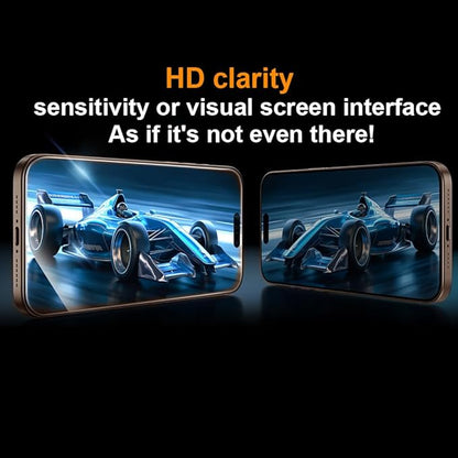 OneFish Screen Protector Glass for iPhone 14 Pro Max/ 15 Plus, 9H Glass Scratch Resistant, Dynamic Island Compatible, HD Clarity Tempered Film with Installation Frame, Easy Installation, 2Pack.