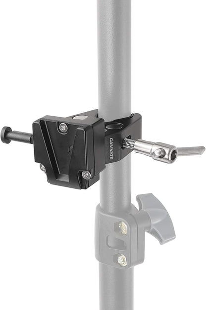CAMVATE Super Crab Clamp + Universal V-Lock Mount Quick Release Adapter for DSLR Camera Battery - 2596