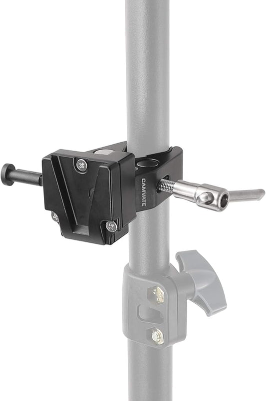 CAMVATE Crab Clamp+V-Lock Mount Quick Release Adapter for DSLR Camera Battery