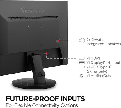 ViewSonic VX2716A 27 Inch 1080p 1ms 120Hz IPS Gaming Monitor with Eye Care, USB C, HDMI 1.4, and DisplayPort Inputs