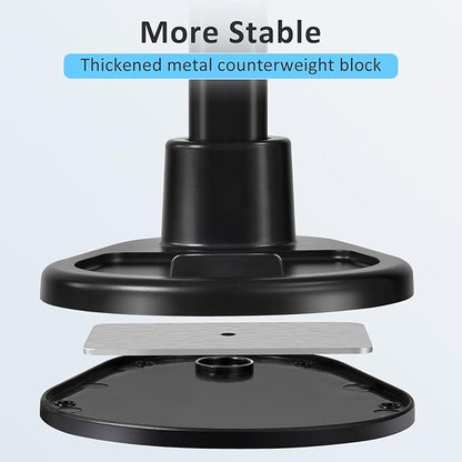 Phone Stand for Desk, Height Adjustable Cell Phone Holder for iPhone, 360 Degree Rotatable Office Phone Stand for Video Recording,Live Streaming,Compatible with All 4.7-7in Smartphones (T13-2)
