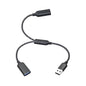 USB Splitter Cable 1FT, USB A Male to Dual USB A Female Y Splitter Adapter 1 in 2 Out, Power & Data with OTG Function Intelligent Chip, for Smartphone, Laptop, Car etc