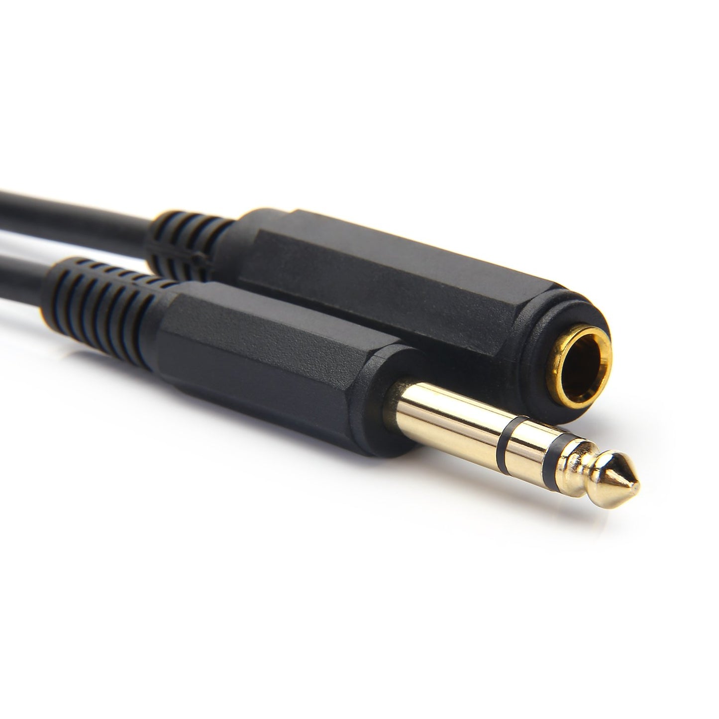 Disino 1/4 Inch Male to Female Stereo Extension Cable Gold Plated Quarter inch Headphone Extension Cable Cord- 20FT /6.6 Meters