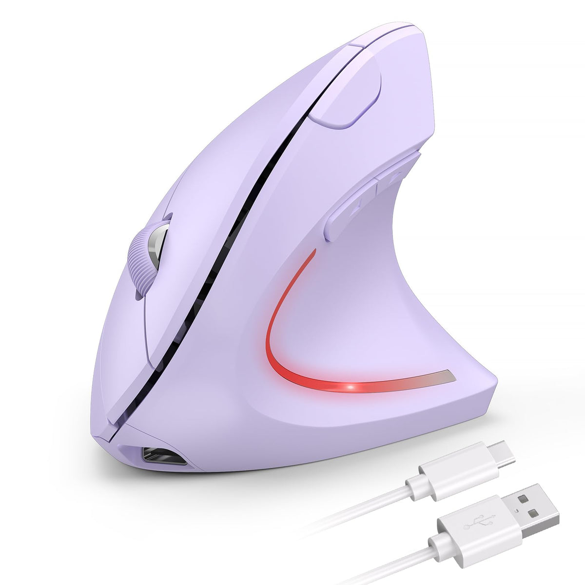 TECKNET Wireless Ergonomic Mouse, Rechargeable Wireless Vertical Mouse