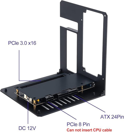 eGPU Enclosure Dock Compatible with Thunderbolt 3/4,External GPU Dock for Laptops and Gaming Handheld,External Graphics Card Dock Compatible with NVIDIA/AMD PCIe,ATX Power Supply