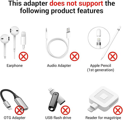 Temdan 4 Pack Lightning to USB C Adapter for iPhone 15/16 Pro/16 Pro Max/Plus,Samsung S25/S24,USB C Charger Connector Cable,for iPhone 16/15 Charger,16/15 Accessories - Black(Not for Audio/OTG)