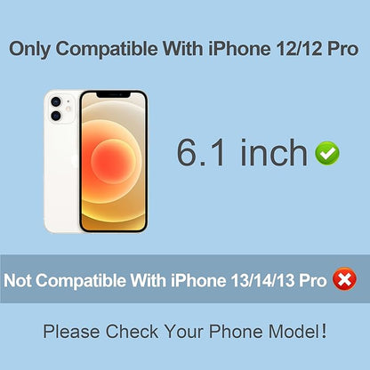 PDDKISS Compatible for iPhone 12/iPhone 12 Pro Privacy Screen Protector 6.1 Inch, Purple Gradient Colorful Anti Spy Anti Blue Light HD Screen Protector Tempered Glass Easy Installation