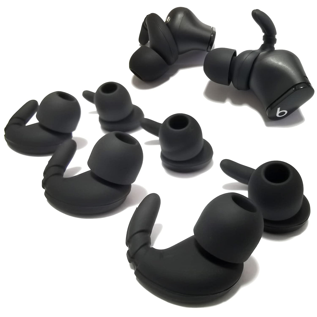 Double Flange Ear Tips for Beats Studio Buds, Anti-Slip Noise Isolating