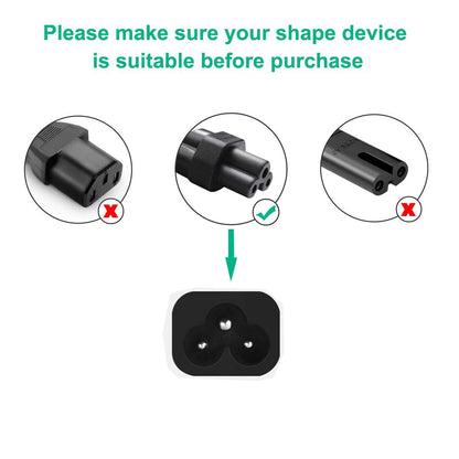 5Ft Mickey Mouse Power Cord,3 Prong Power Cord,AC Power Supply Cord,AC Adapter Laptop Notebook Computer Charger Cable.10 Aamp 125volt 120v 110v Plugs