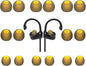 Replacement Earbud Tips Soft Anti Slip Washable and Reusable Silicone Fit Most In-Ear Earbuds (Inner Hole 3.8mm-5.1mm) 18pcs S M L