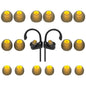 TSZYYM Replacement Earbud Tips Soft Anti Slip Washable and Reusable Silicone Fit Most In-Ear Earbuds (Inner Hole 3.8mm-5.1mm) 18pcs S M L