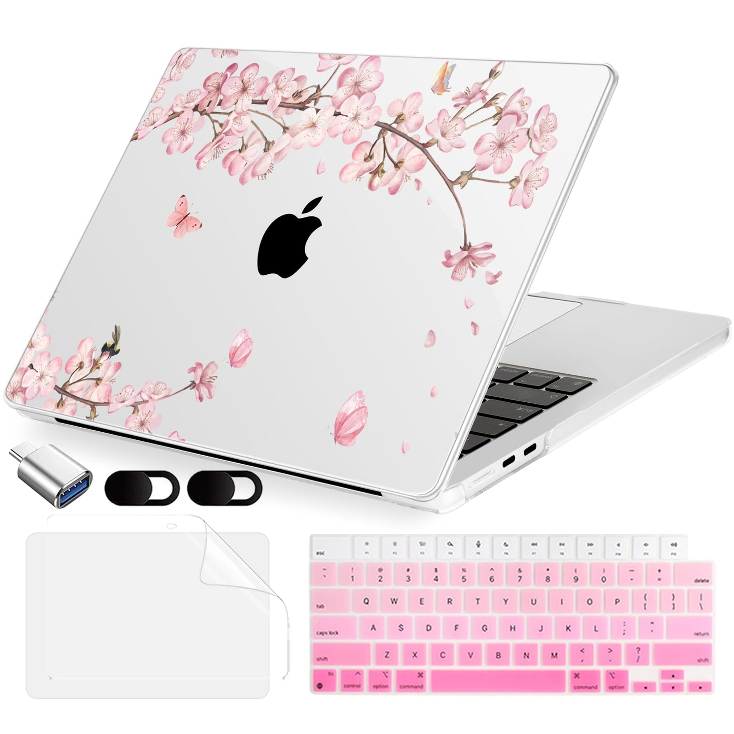 MecBevia Compatible with MacBook Air 15 inch Case M5 M4 M3 M2 2026-2023