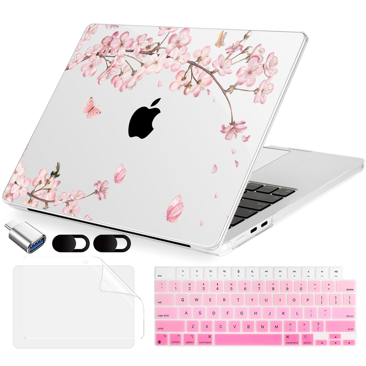 MecBevia Compatible with MacBook Air 15 inch Case M5 M4 M3 M2 2026-2023
