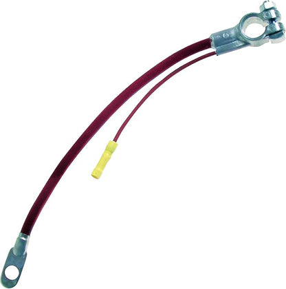 Sherco-Auto Red 15" Inch 4 Gauge Top Post Battery Cable with Auxiliary Lead - Made in USA