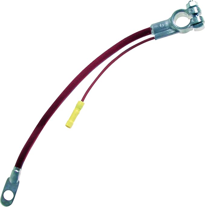 Sherco-Auto Red 38" Inch 4 Gauge Top Post Battery Cable with Auxiliary Lead - Made in USA