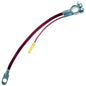 Sherco-Auto Red 38" Inch 4 Gauge Top Post Battery Cable with Auxiliary Lead - Made in USA