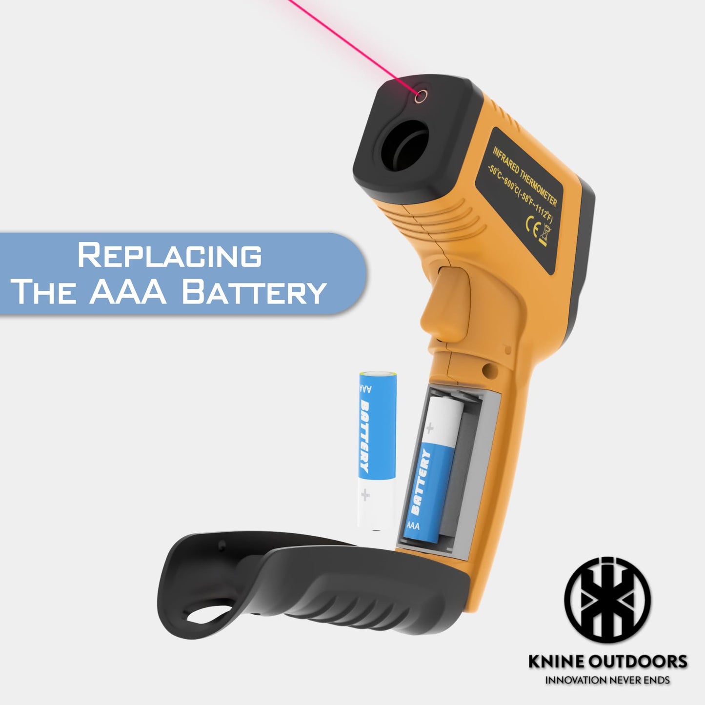 KNINE OUTDOORS Infrared Thermometer Gun, -58℉ to 1112℉