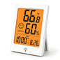 Timloon Digital Indoor Thermometer for Room, Smart Temperature Humidity Monitor with Backlight, Comfort Indicator, Max/Min Record, Time, Calendar, Alarm, °c/°f Switch for Bedroom, School