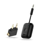 MEE audio Connect Air Pro (2 PACK) Bluetooth Wireless Audio Transmitter & Receiver for AirPods or Bluetooth Headphones, 2-in-1 Adapter with Detachable Cable for 3.5mm devices on Airplanes, Black&White