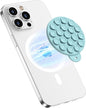 HSAOHD Magnetic Suction Cup Phone Mount, Compatible with MagSafe, Silicone Octo Cup Buddy Sticky Grip Holder for iPhone and Android, Removable Hands-Free Phone Stand Selfie/Video for TikTok, Red