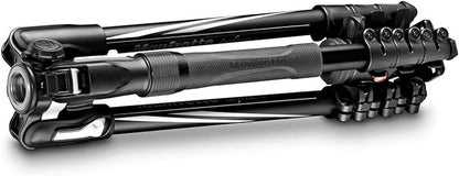 Manfrotto MKBFRLA4B-BHM Befree Advanced 2N1 Travel Tripod with Monopod, Lever Lock, Tripod Bag, Plate and Ball Head Included for Canon, Nikon, Sony, DSLR, CSC, Mirrorless, Up to 9 kg, Aluminium