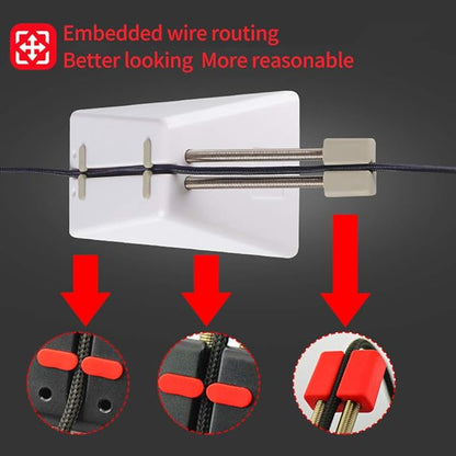Hotline Games Mouse Bungee Mouse Cord Clip Cord Management System Fixer Holder for Esports FPS Game (3.0 New White)