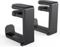 Rotating Headphone Stand - EURPMASK PC Gaming Headset Stand, Adjustable Clamp-on Headphone Holder, Headphone Hanger Hook Under Desk with 360 Degree Swivel&Cable Clip Organizer - Black, 2 Pack