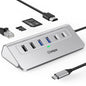 intpw 10-in-1 USB C Hub, P9R Powered USB Hub with 4K HDMI, 3 USB 3.0 5Gbps, PD 100W, 1Gbps Ethernet, SD/TF, Aluminum USB Hub for Laptop, MacBook Pro/Air, iPad Pro, iPhone 17, Dell, HP