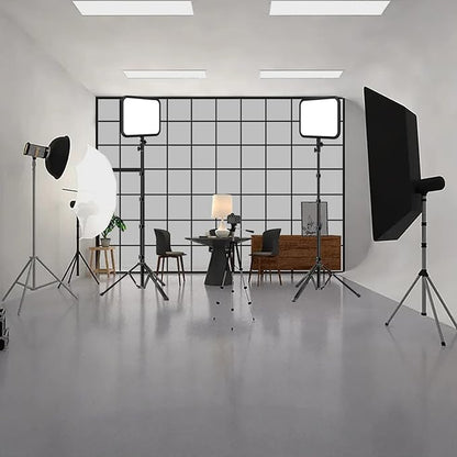 LED Video Light Panel Photography Lighting, 45W LED Studio Light for Phtography, Video Lighting Kit with 70.8" Tripod, Bi-Color 3200K–7500K, 8 Scene Lighting Effects (2 Pack)