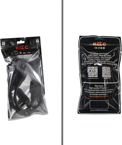 Power Cord Extension Y Splitter - 1 to 2 Way Outlet Adapter NEMA 5-15P 90-Degree Flat Plug to 2 X NEMA 5-15R with SJT 16AWG 3-Prong Cable Wire Extender Space Saver for Kitchen Home Office