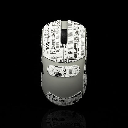 Hokeyio Grip Tape for Lamzu Atlantis Maya - Anti-Slip,Enhanced Control, Sweat Resistance,Improves FPS Gaming Grip & Mouse Protection [Pre-Cut] EVA White 0.5mm