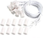 uxcell N.C. Recessed Wired Security Window Door Contact Sensor Alarm Magnetic Reed Switch White RC-33 10pcs