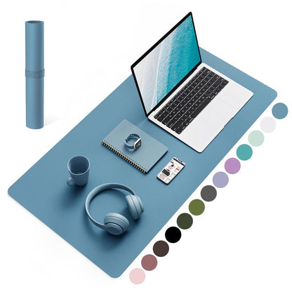 YSAGi Non-Slip Leather Desk Pad, Waterproof Laptop Computer Desk Keyboard Mat, Table Protector Blotter Mat, Large Mouse Pad for Office/Work/Home/Decor(Black, 31.5" x 15.7")