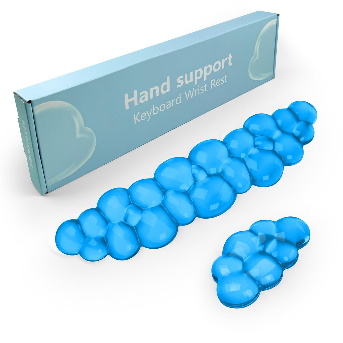 Gel Cloud Keyboard and Mouse Wrist Rest, Cute Wrist Support and Arm Support Keyboard Rest for Keyboard and Mouse Typing Pain Relief，Suitable for Office/Computer/Laptop/Gaming (Pink)