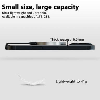 Aiffro P10 Magnetic PSSD 1TB，for iPhone MagSafe Portable SSD, Upto 2000MB/s-Type-C, SM2320，USB 3.2 Gen 2x2 20Gbps, Connectivity, Updated Firmware - Portable Magnetic External Solid State Solution