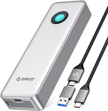 ORICO 1TB Portable SSD for 3700MB/s, RGB External Solid State Drive with 40Gbps 2 in 1 USB C Cable, Built-in Cooling Fan, Compatible with Thunderbolt 4/3, USB 4.0, PSSD - R3700