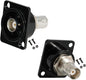 PENGLIN 2PCS BNC D Series Panel-Mount Connector, BNC Female to Female Adapter Bulkhead Connector, Coaxial Extension Coupler for Custom Communication & Surveillance Systems