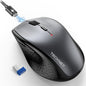 TECKNET Rechargeable Mouse,2.4 GHz Ergonomic Silent Mice with 6 Buttons