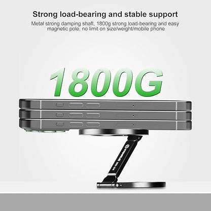 Magnetic Ring Phone Holder for iPhone 16,Double Ring Adjustable Cell Phone Stand,Magnetic Phone Holder 360° Rotation Portable Mount for iPhone 15 14 13 12 Pro Max,Mag/Safe Case,Gym,Golf Cart